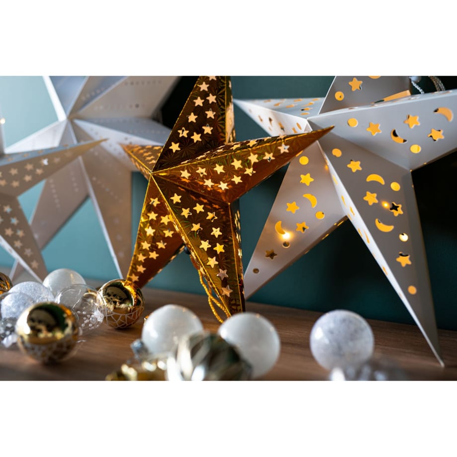 Papierowa gwiazda podświetlana LED SY-001 60cm