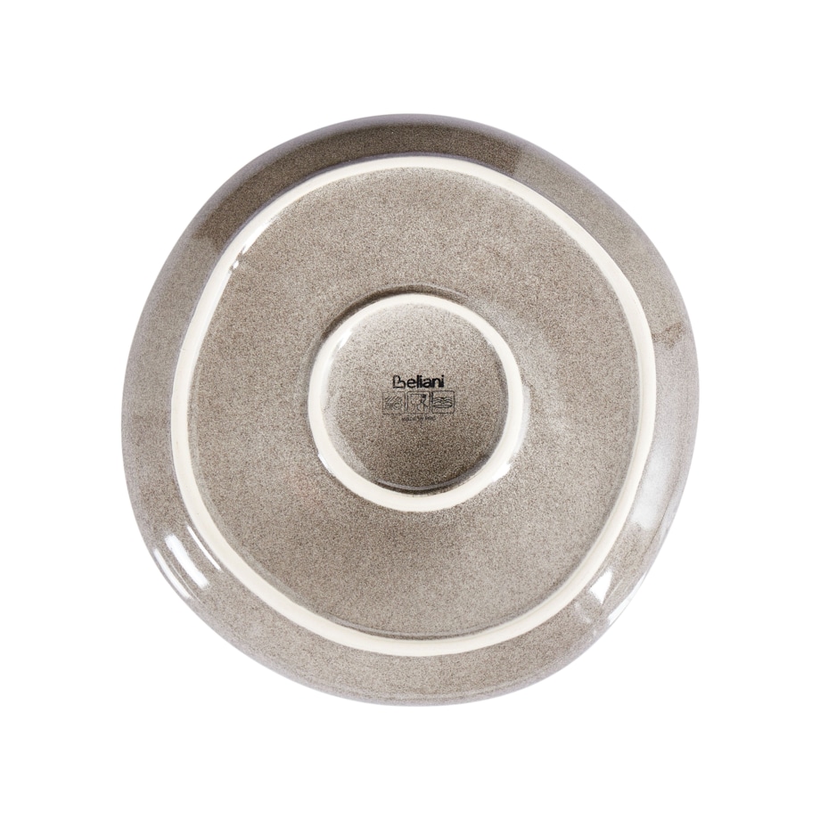 Zestaw 8 małych talerzy COSTMARY Kamionka Szary