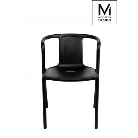 Krzesło kuchenne Air 1615-APC z podłokietnikami czarne