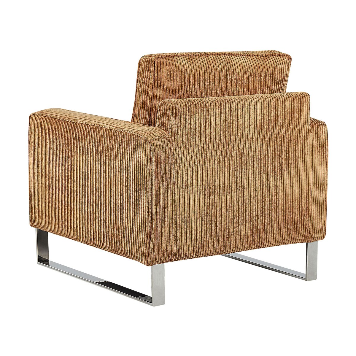 Fotel sztruksowy jasnobrązowy VIND