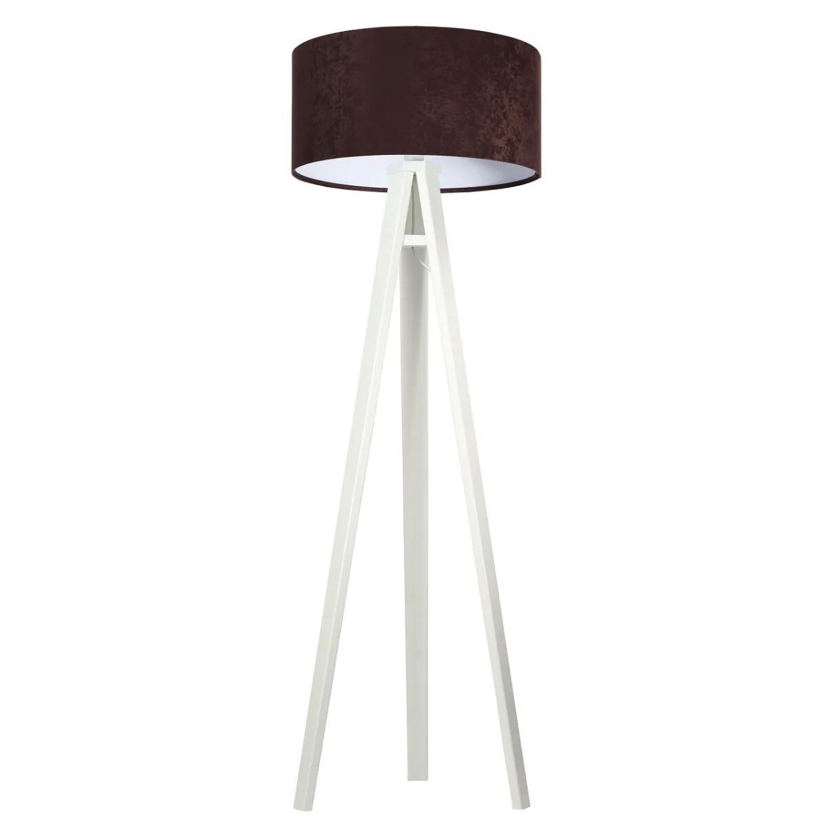 Lampa stojąca HOME 50 brązowa/biała/biała
