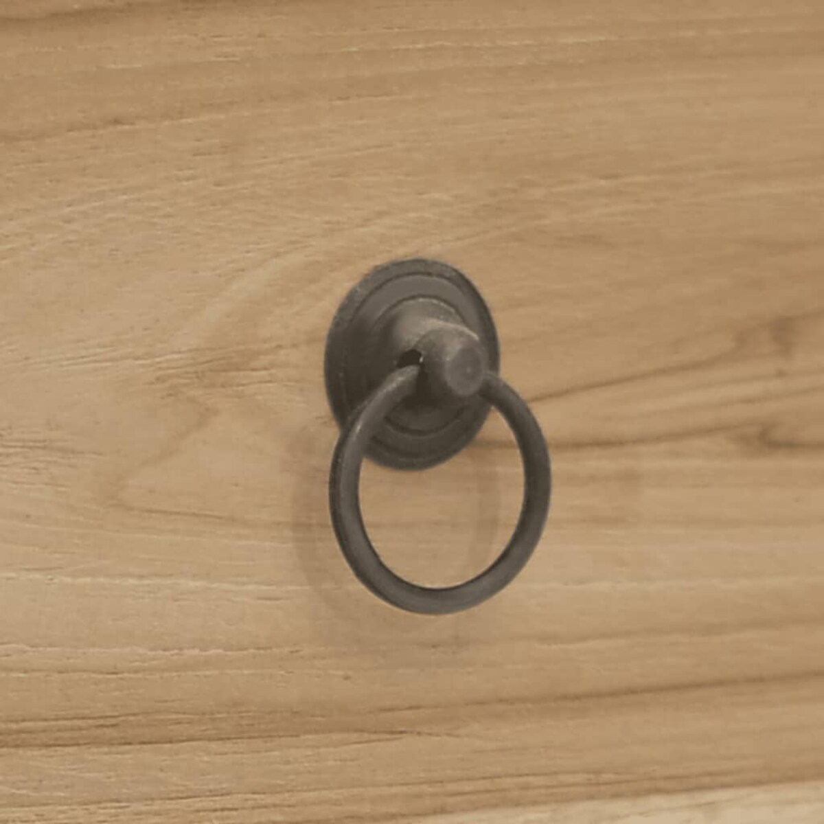 vidaXL Biurko z 2 szufladami, 110x52x75 cm, lite drewno tekowe