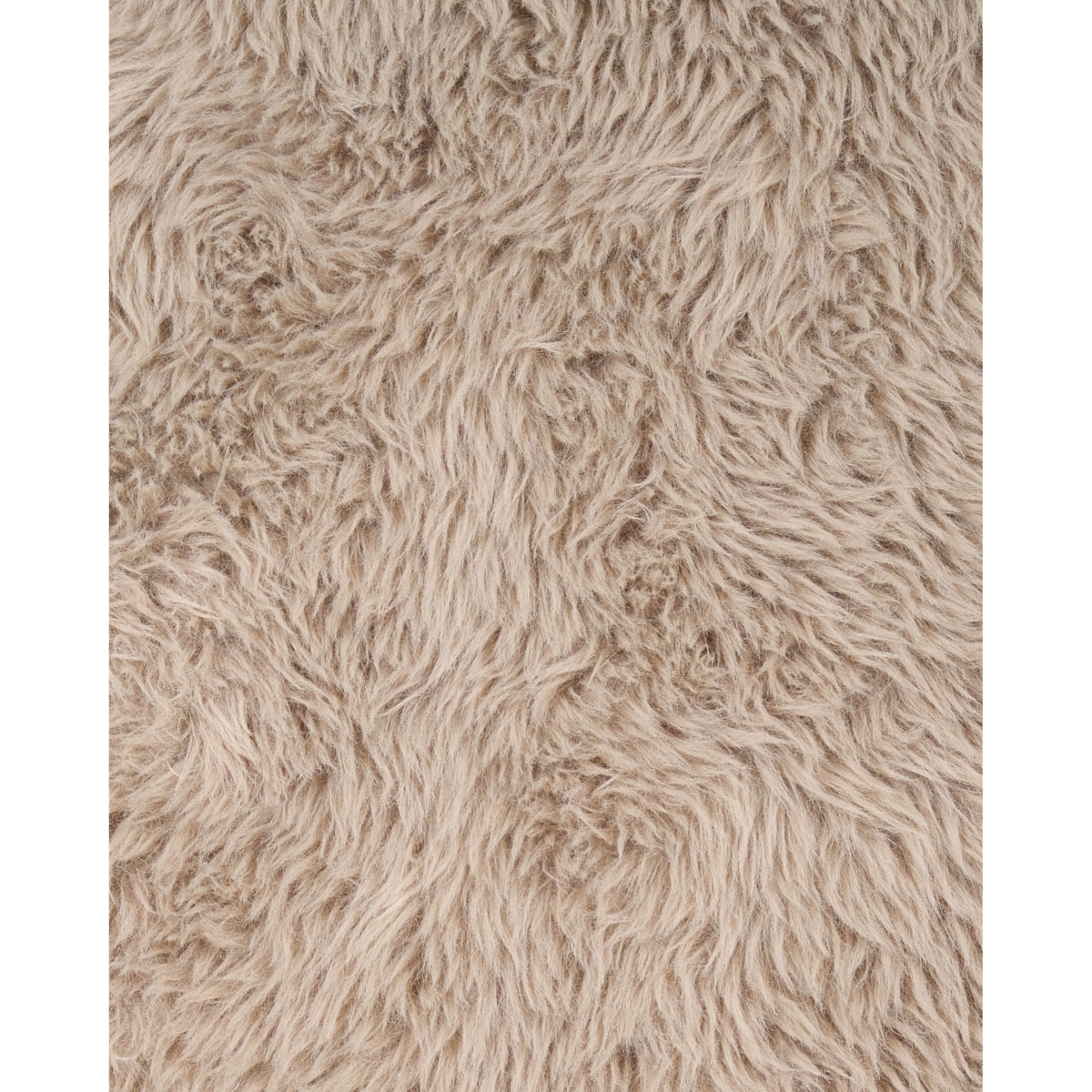 Fotel KISA Sztuczne futro Beżowoszary