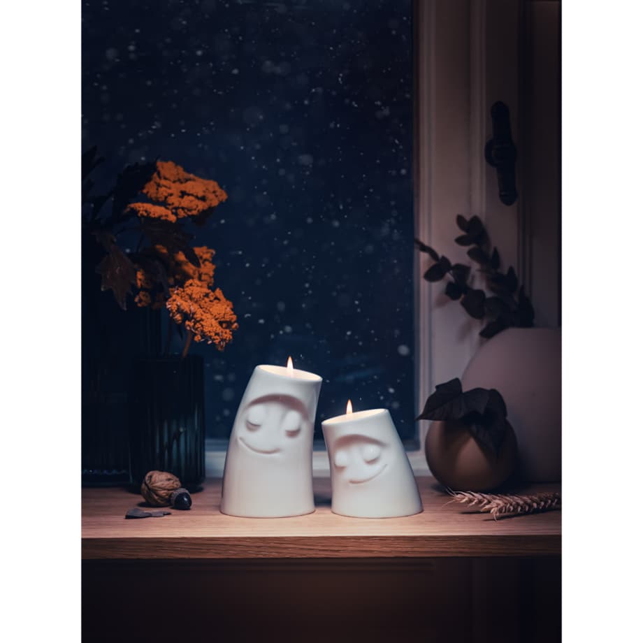 Świecznik porcelanowy 8,3 cm - Cozy