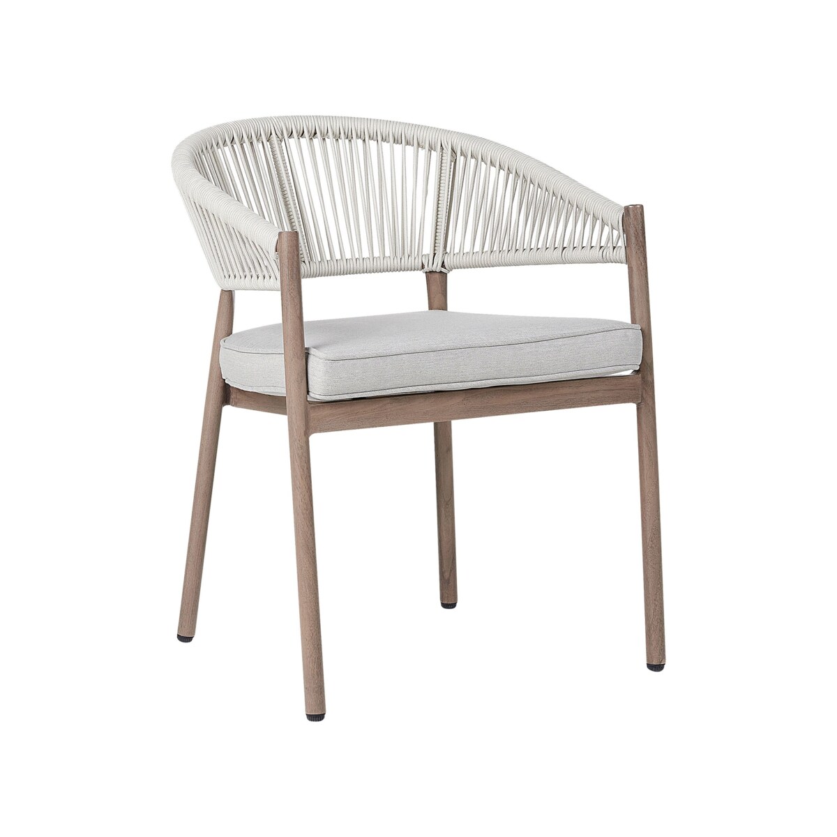 Zestaw ogrodowy dla 6 osób FLAVIA z poduszkami Metal Beżowoszary