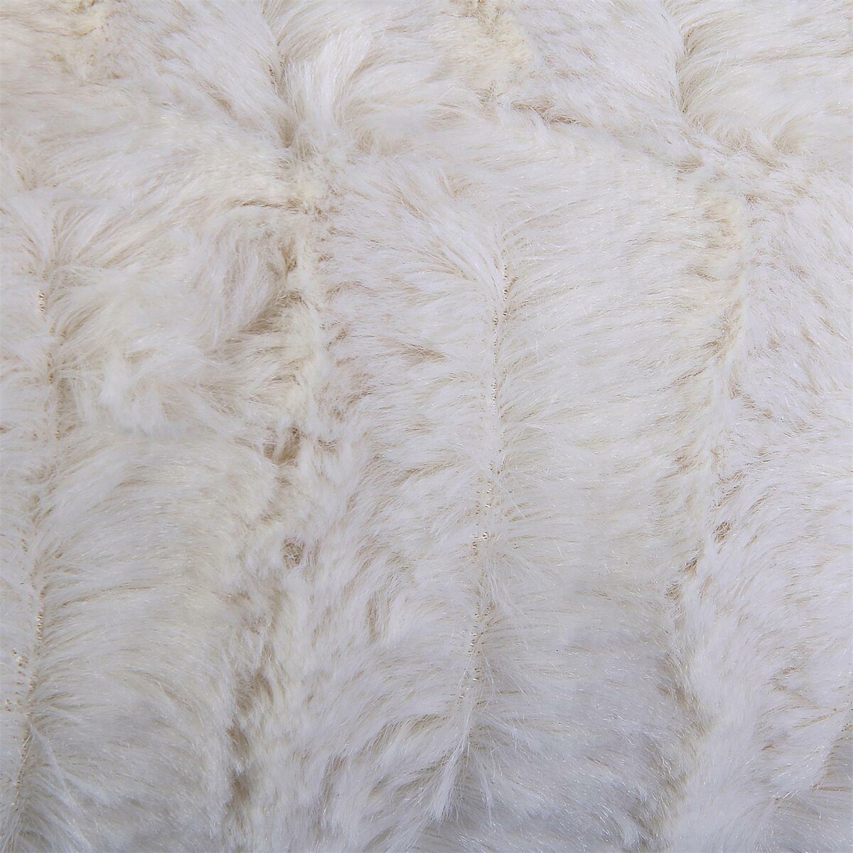Koc Furry biały miękki koc polarowy na kanapę i łóżko z uchwytem Intesi 120x150