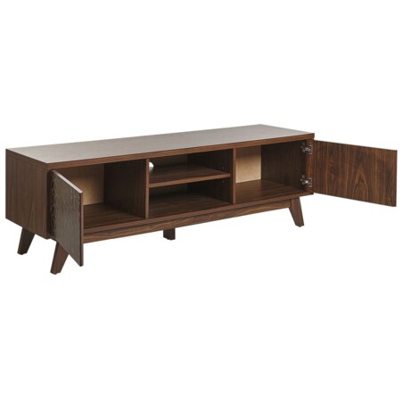 Szafka RTV ciemne drewno PRESCOT