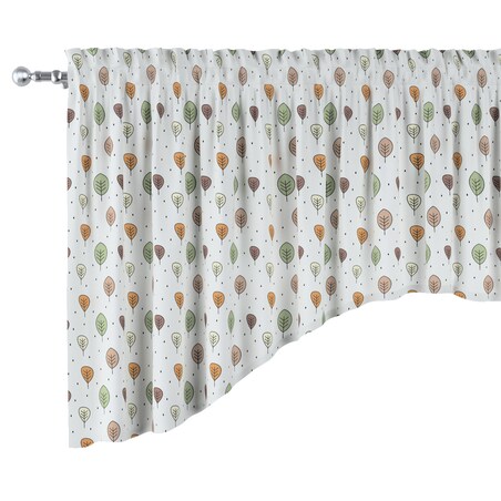 Lambrekin łuk 250x75 ecru-brązowy