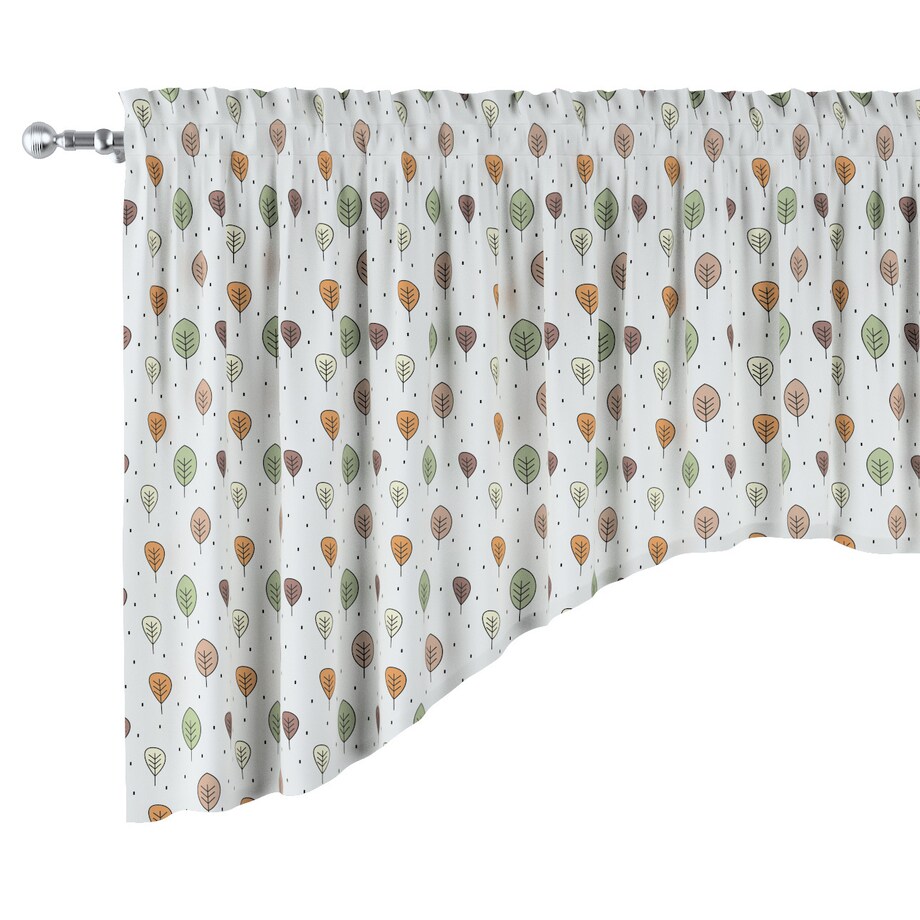 Lambrekin łuk 250x75 ecru-brązowy