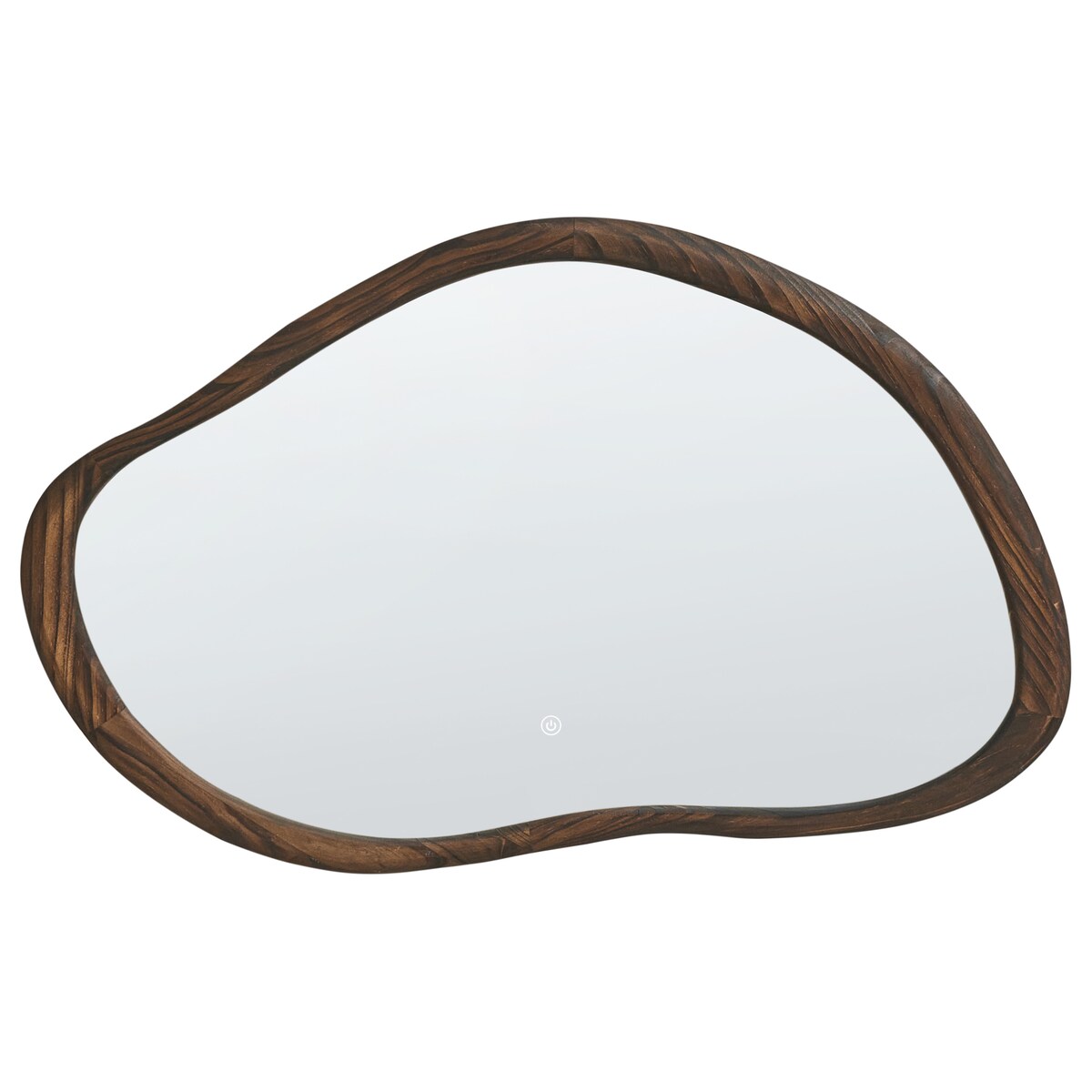 Lustro łazienkowe LED MANCEY 93 cm 60 cm Ciemnobrązowy