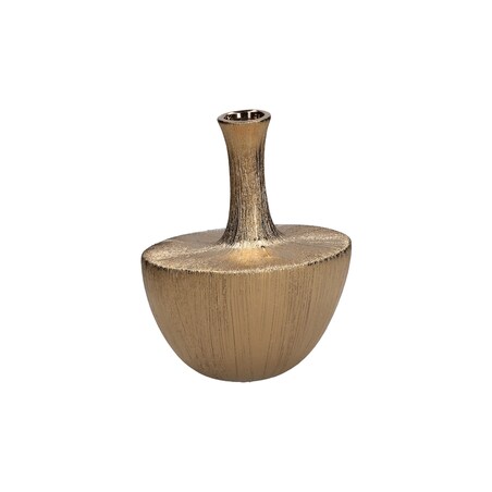 Wazon dekoracyjny Seistortotu - Złoty, 23.5 cm