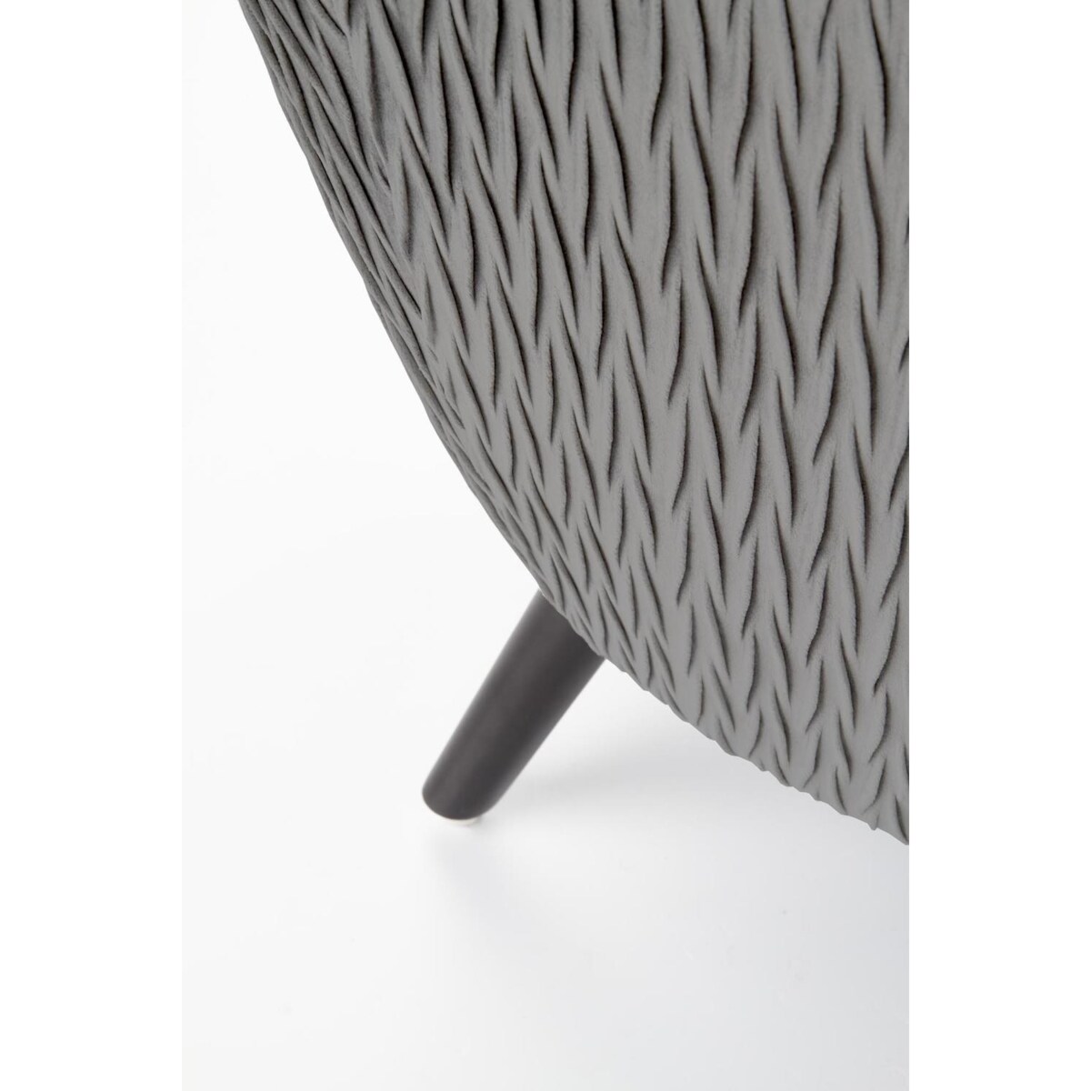 FOTEL WYPOCZYNKOWY Idris szary DREWNIANE NOGI czarne