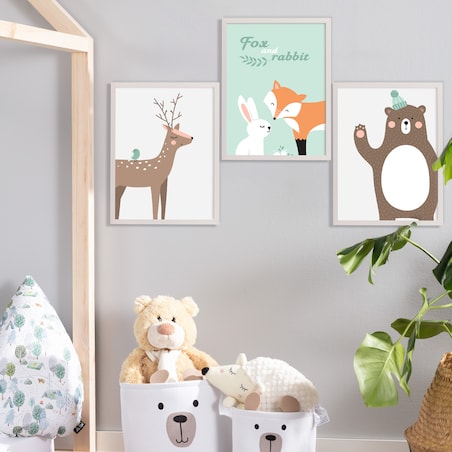 Obrazek Forest Friends deer 30x40cm, 30x40cm