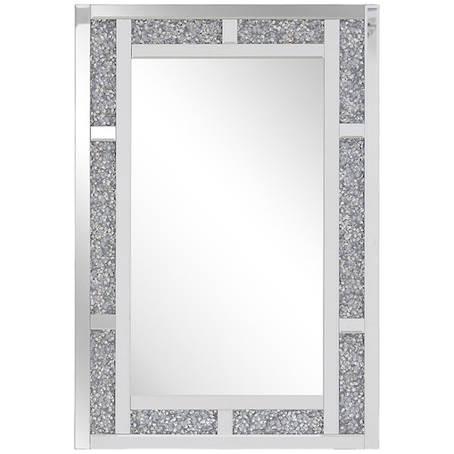 Lustro ścienne AVRILLE 60 cm 90 cm Srebrny