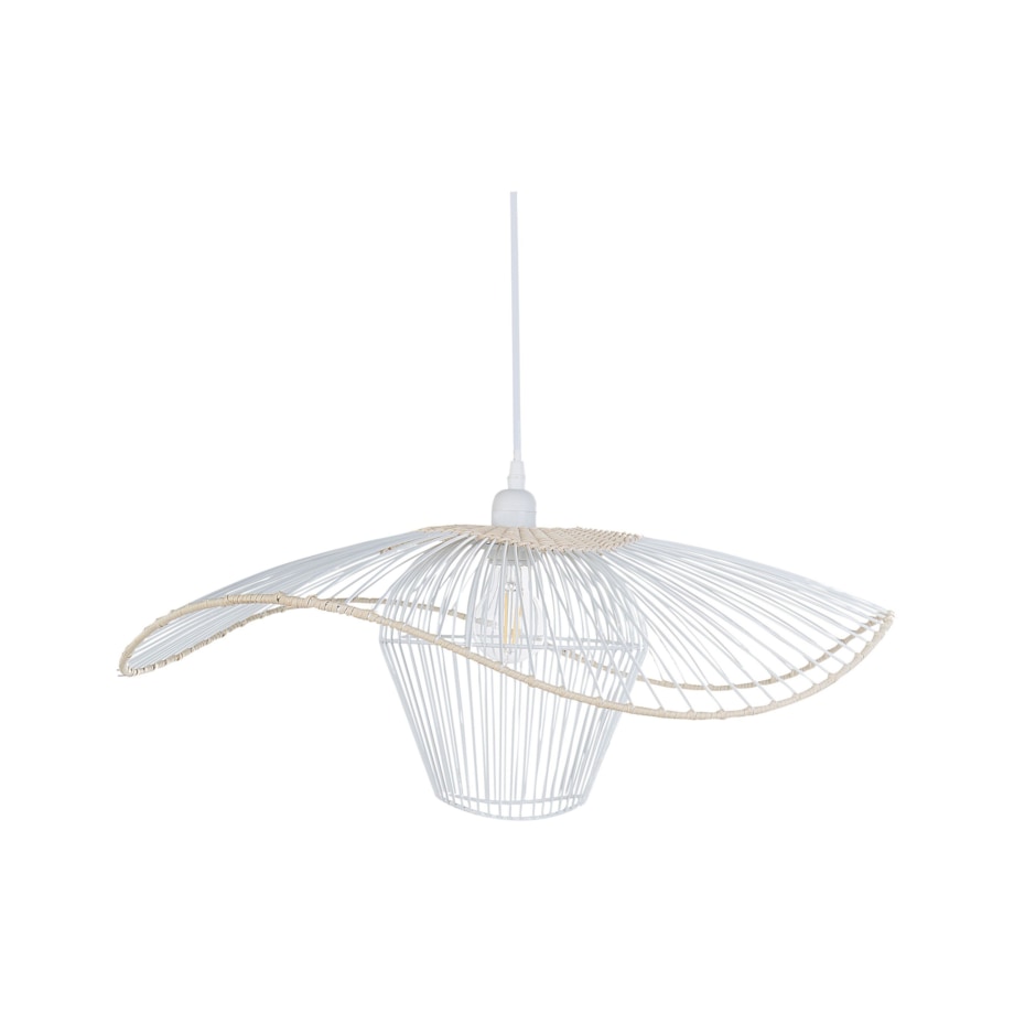 Lampa wisząca biała LUNGA