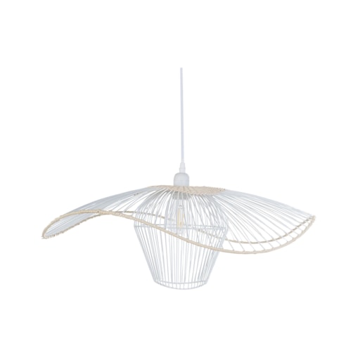 Lampa wisząca biała LUNGA