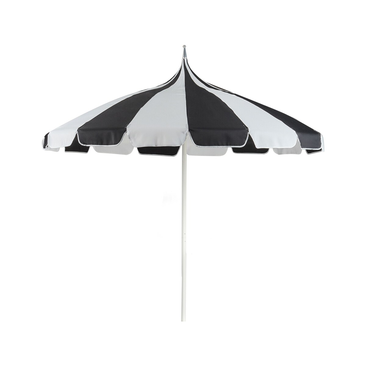 Parasol ogrodowy 245 cm czarno-biały MINOA
