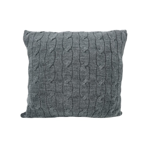 Poszewka dzianinowa na poduszkę 45x45 cm – VERONA ANTRACYT