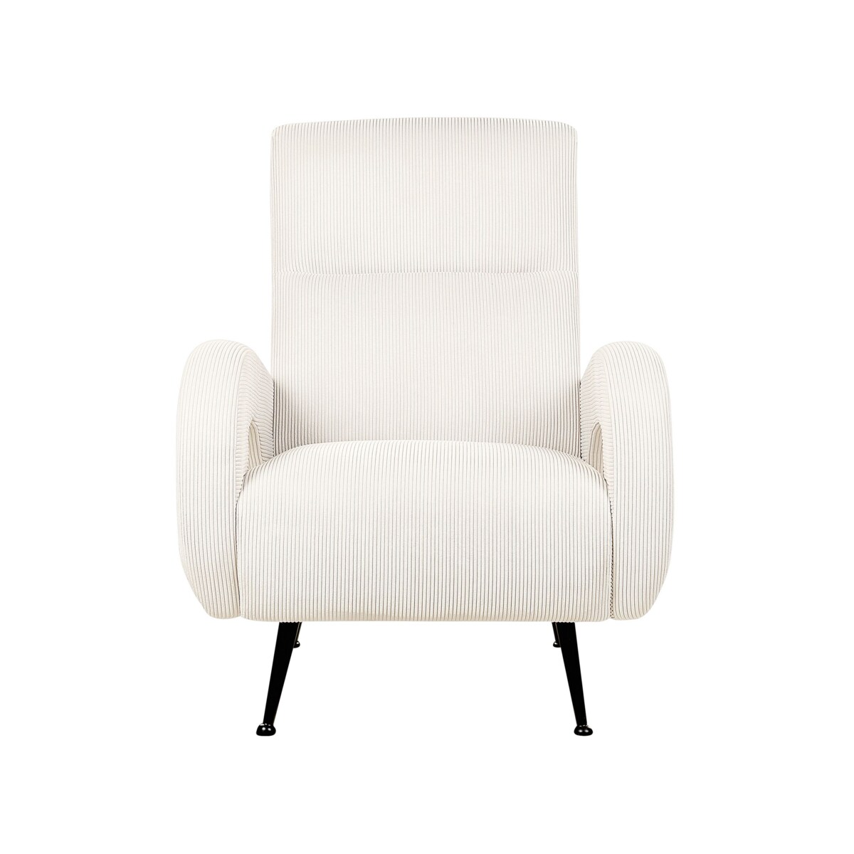 Fotel sztruksowy kremowy SVALOV