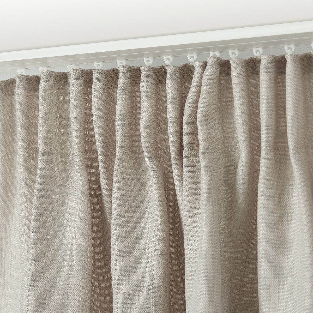 Zasłona na taśmie marszczącej strukturalna beżowa 140 x 280 cm 1 szt. 140x280 beżowy