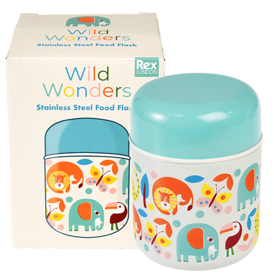 Termos na jedzenie dla dzieci, Dzikie Zwierzęta, 280 ml, Rex London
