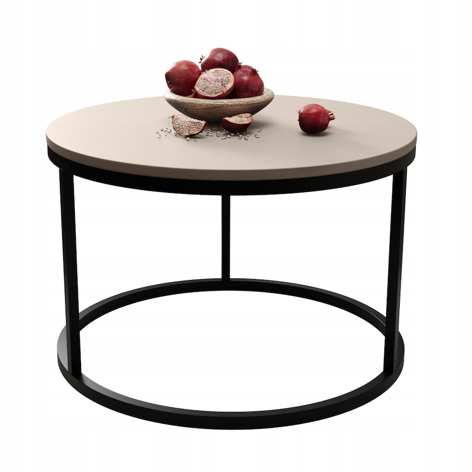 Stolik Kawowy KASZMIR 60 cm Metal Minimalizm Industrialny Styl SOFT LOFT