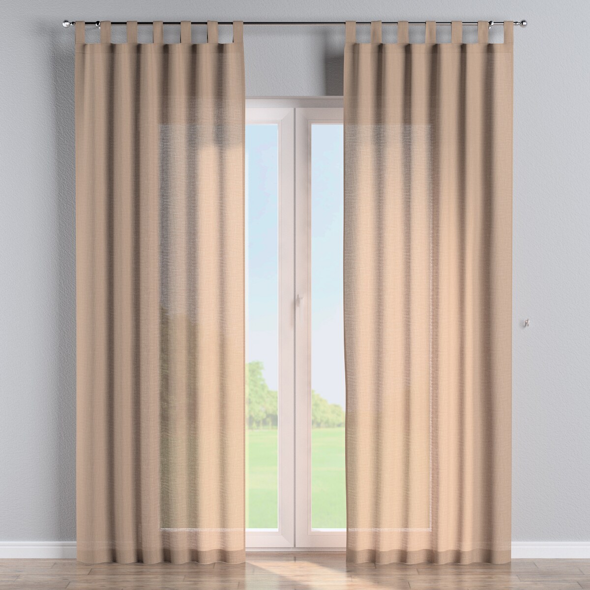 Zasłona na szelkach 1 szt. 130x260 herbaciany