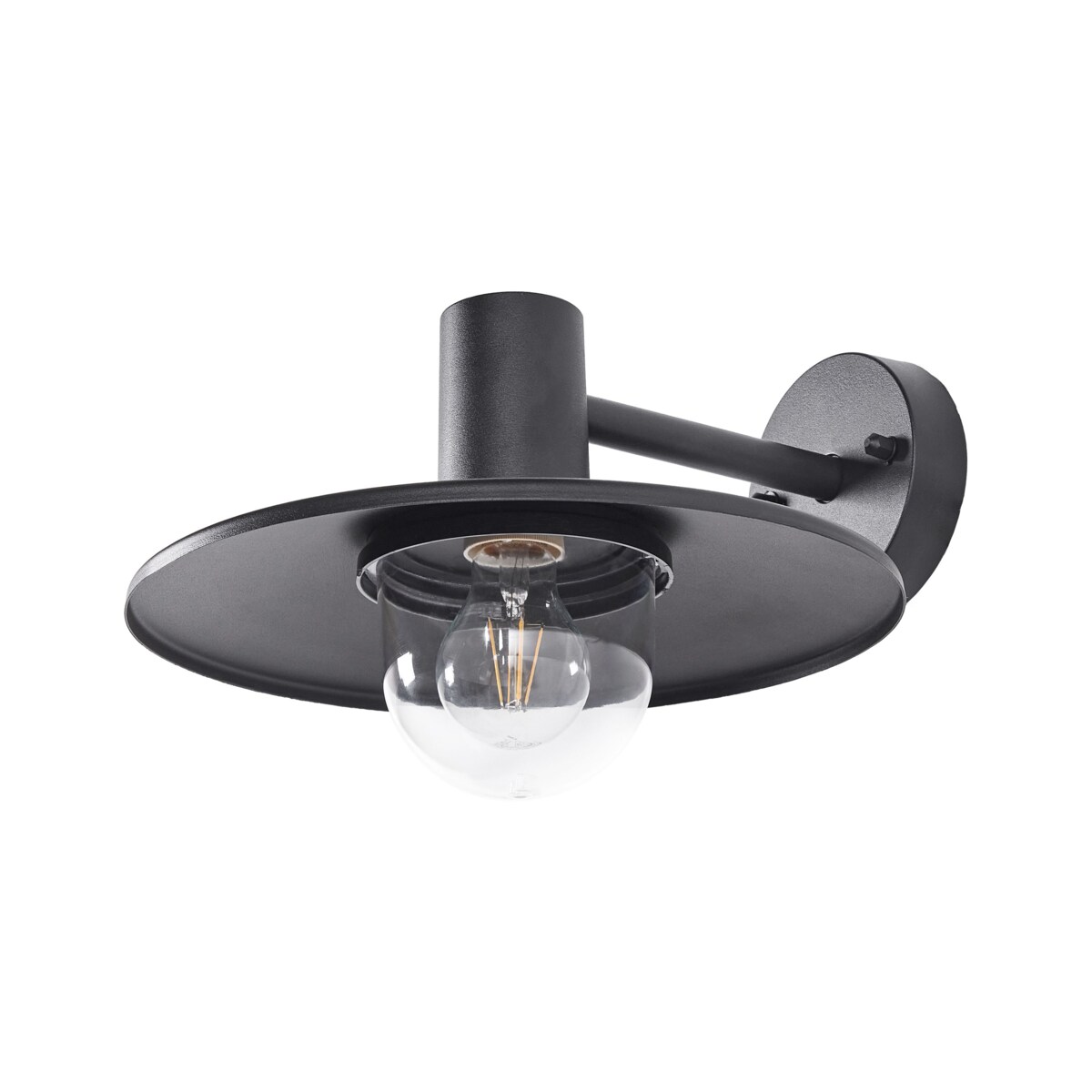 Lampa ścienna zewnętrzna czarna BARALIA