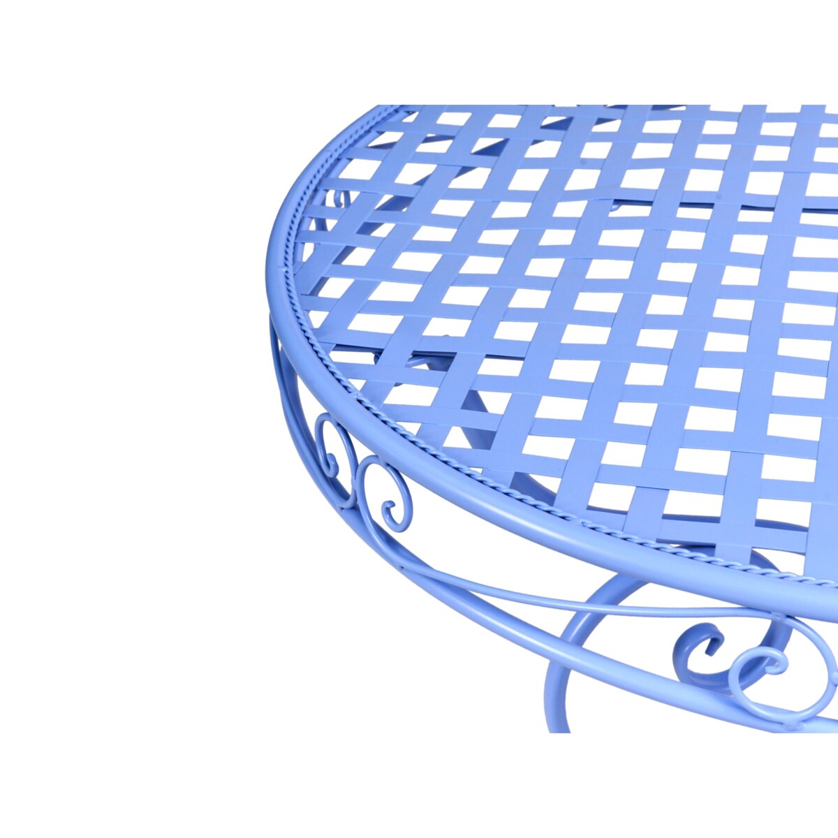 Stolik bistro ALBINIA 70 cm Metal Niebieski