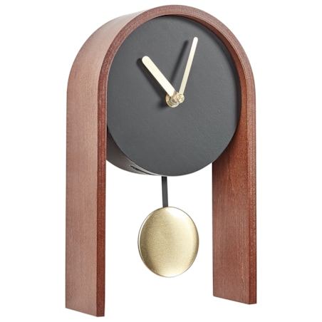 Zegar biurkowy BLATTEN MDF Czarny