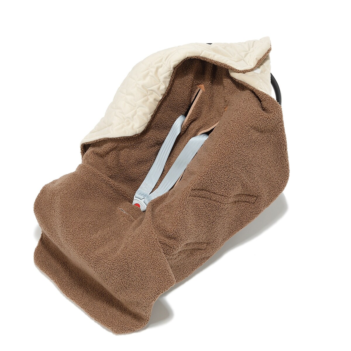 La Millou - Kocyk do fotelika samochodowego Teddy Bear Multi LATTE