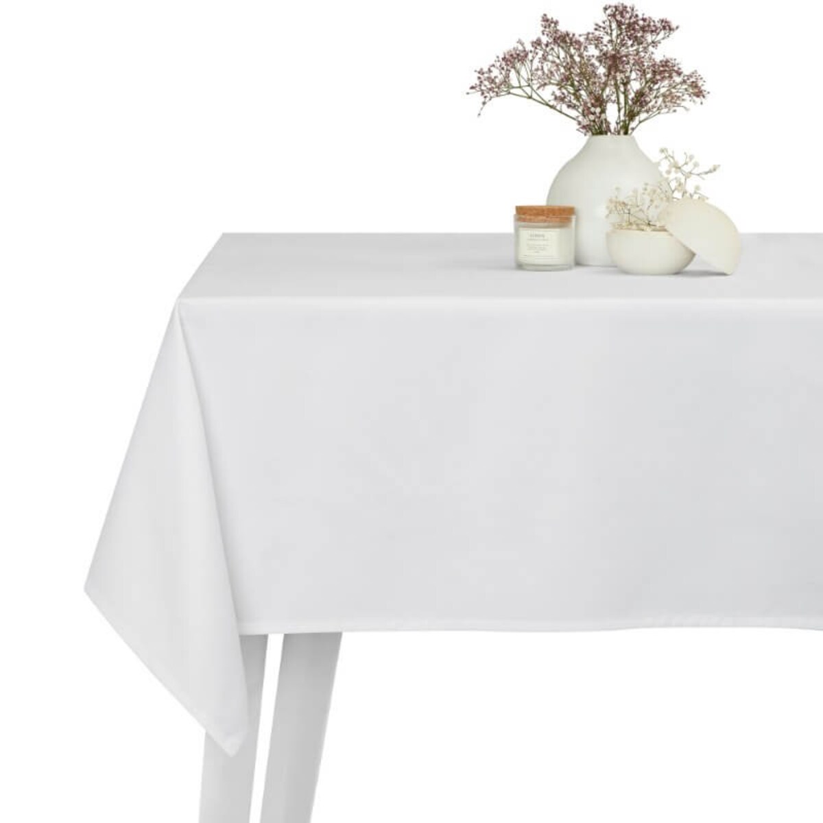 Obrus klasyczny biały 150 x 250 cm