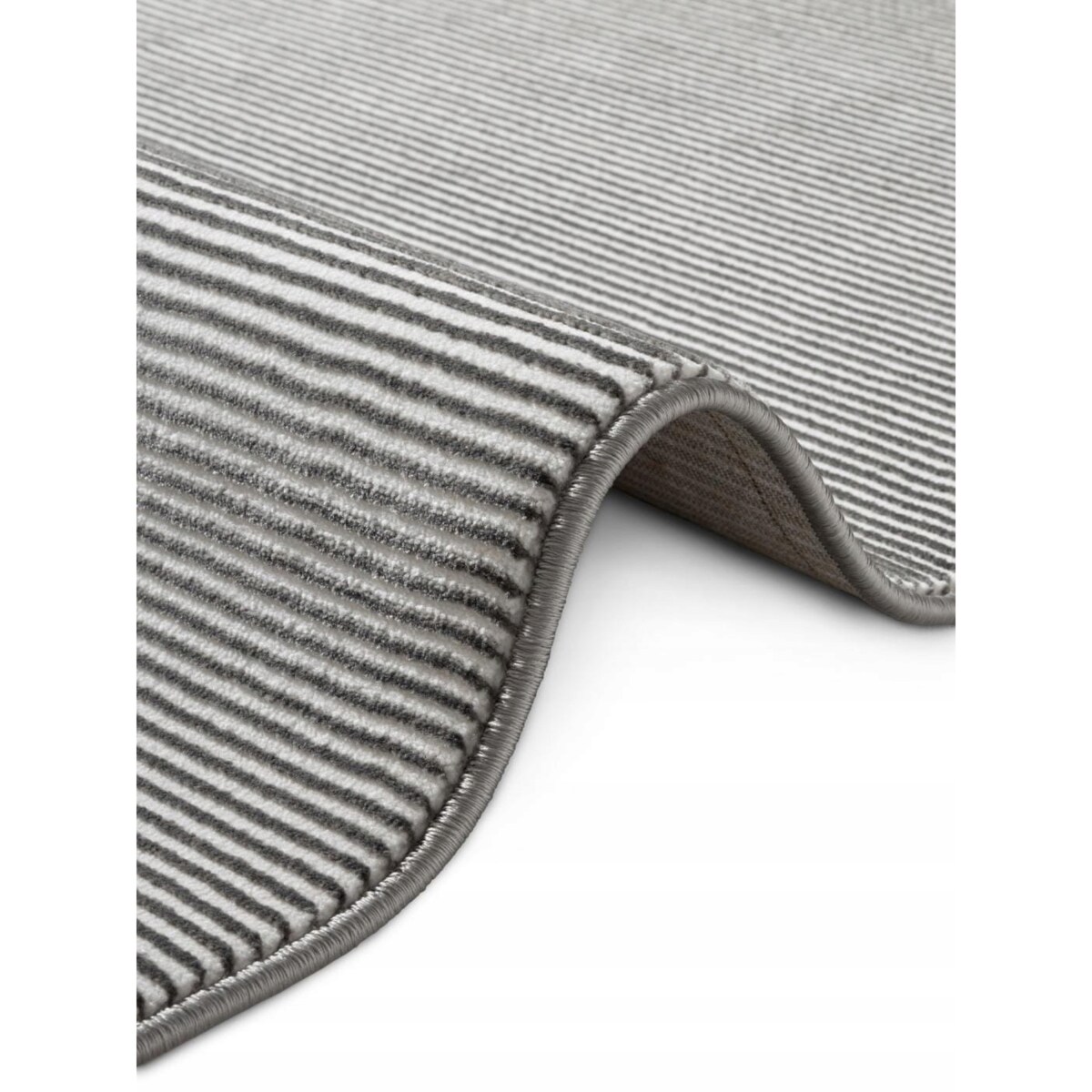 Chodnik pluszowy do korytarza 80x240cm, grafitowo kremowy nowoczesny wzór