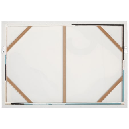 Obraz na płótnie w ramie abstrakcja 93 x 63 cm wielokolorowy FORNEA