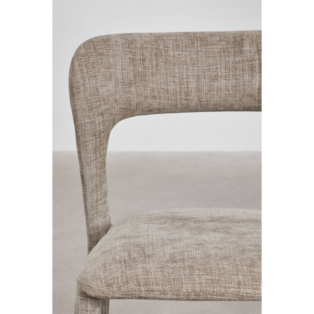 Krzesło do jadalni tapicerowane Brussels szaro-brązowe