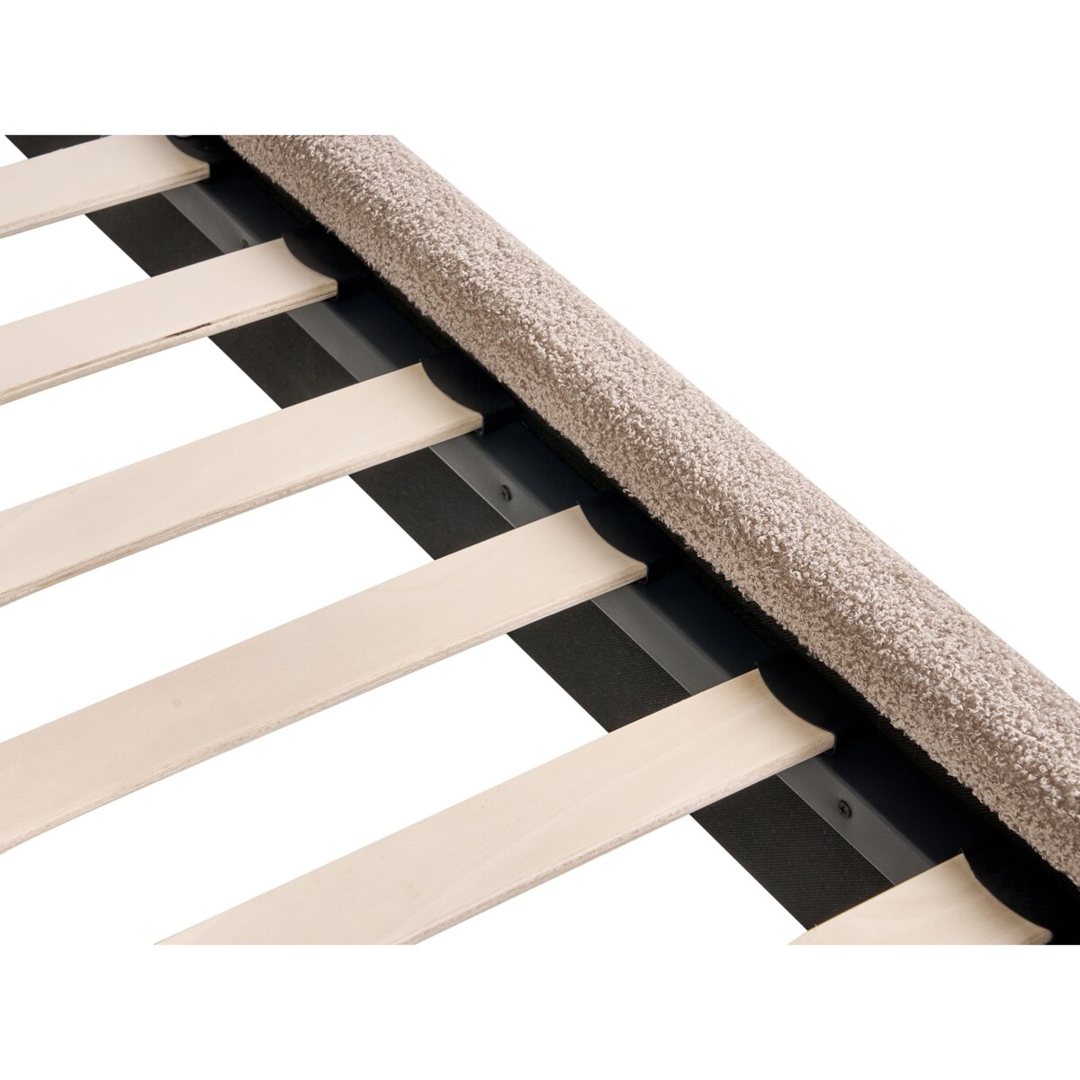 Łóżko Boucle LUNAN 120 x 200 cm Beżowy