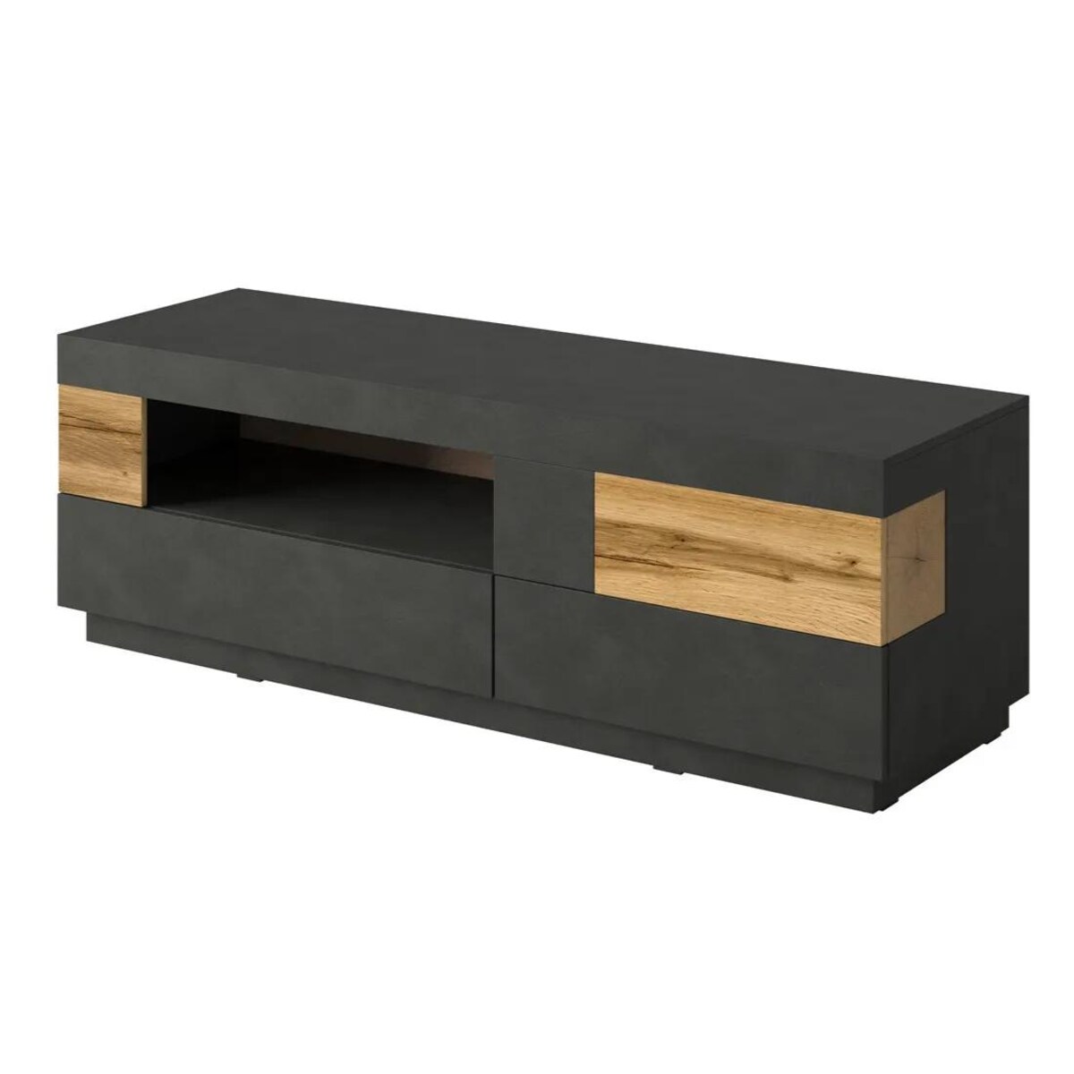 Szafka RTV SILKE 2S1KL 160cm matera/dąb wotan