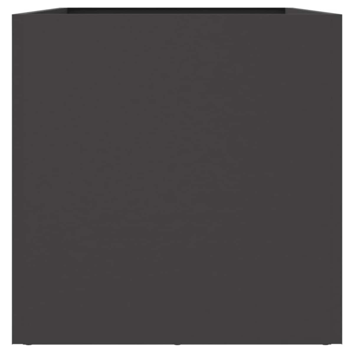 vidaXL Donica, czarna, 62x30x29 cm, stal