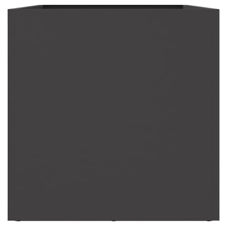 vidaXL Donica, czarna, 62x30x29 cm, stal