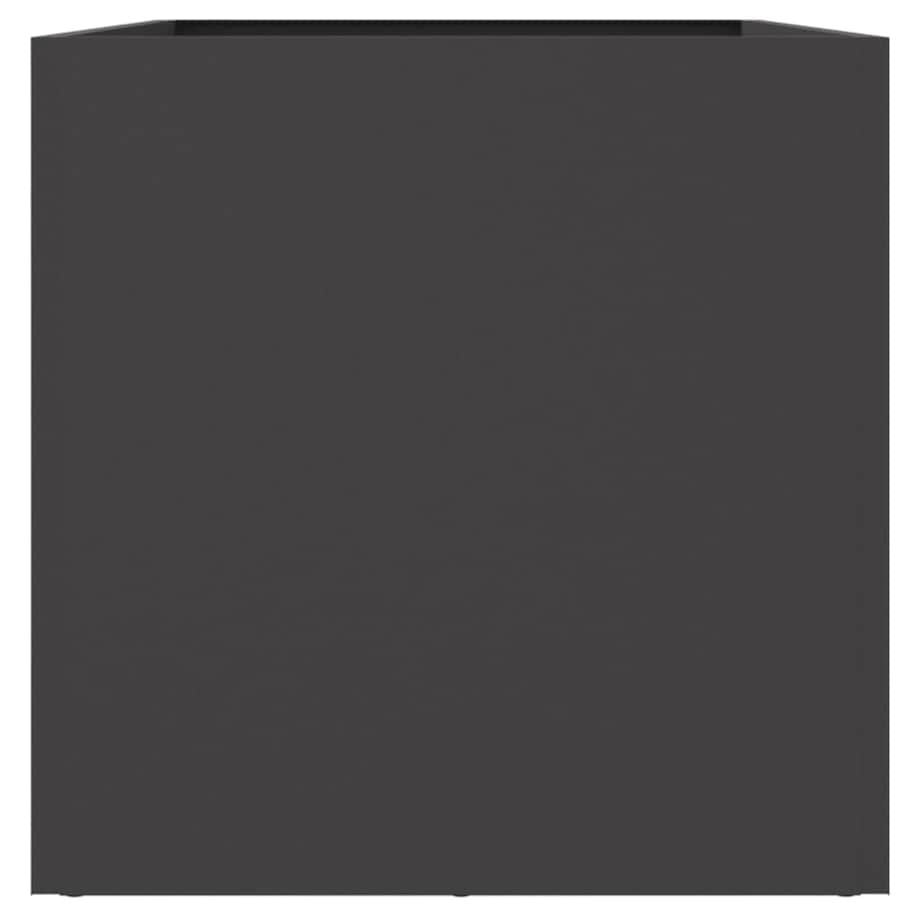 vidaXL Donica, czarna, 62x30x29 cm, stal