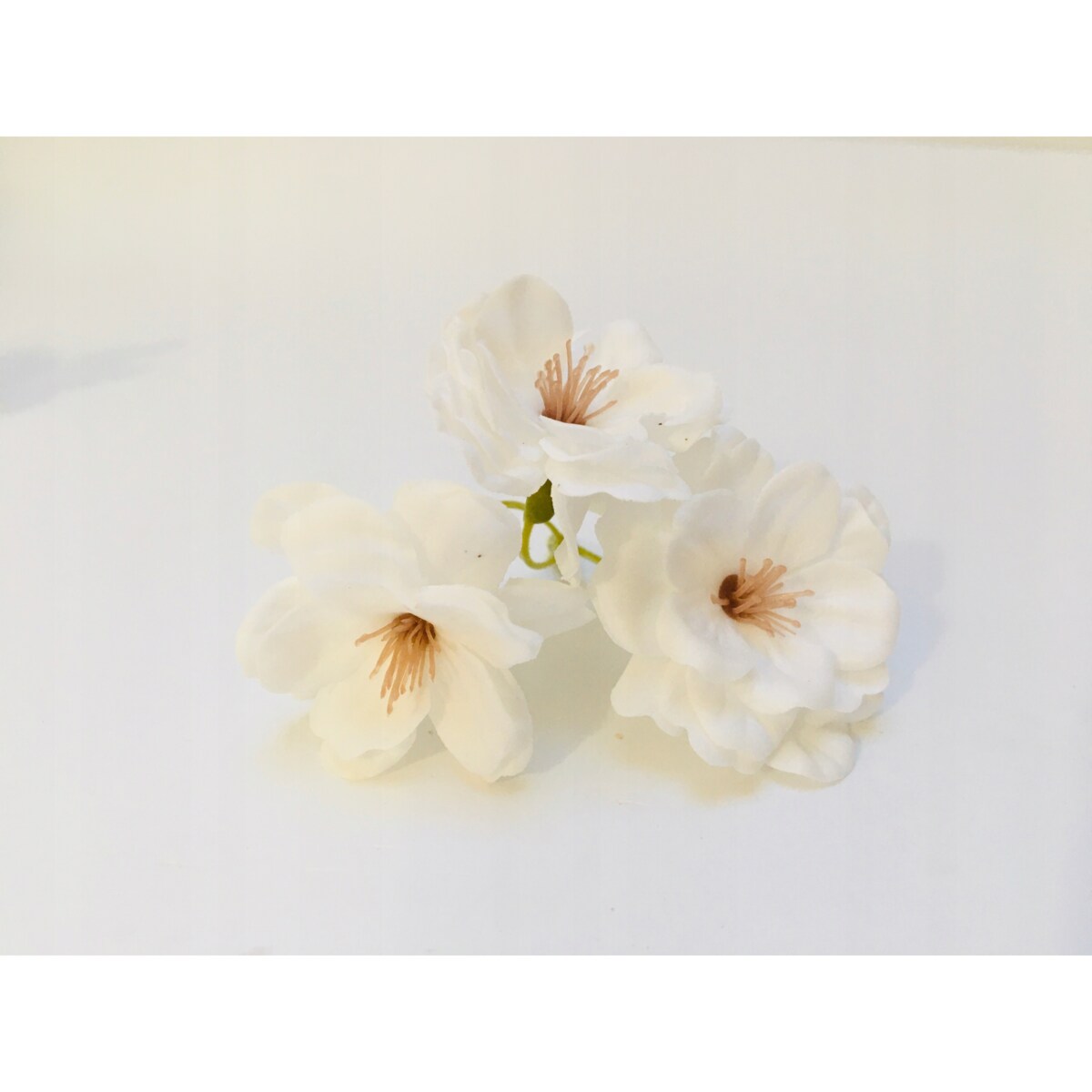 KWIATY WIŚNI MYDLANE DROBNE BIAŁE gałązki do bukietu box kompozycji stroik