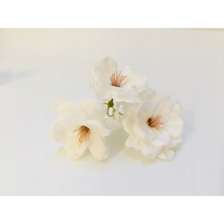 KWIATY WIŚNI MYDLANE DROBNE BIAŁE gałązki do bukietu box kompozycji stroik