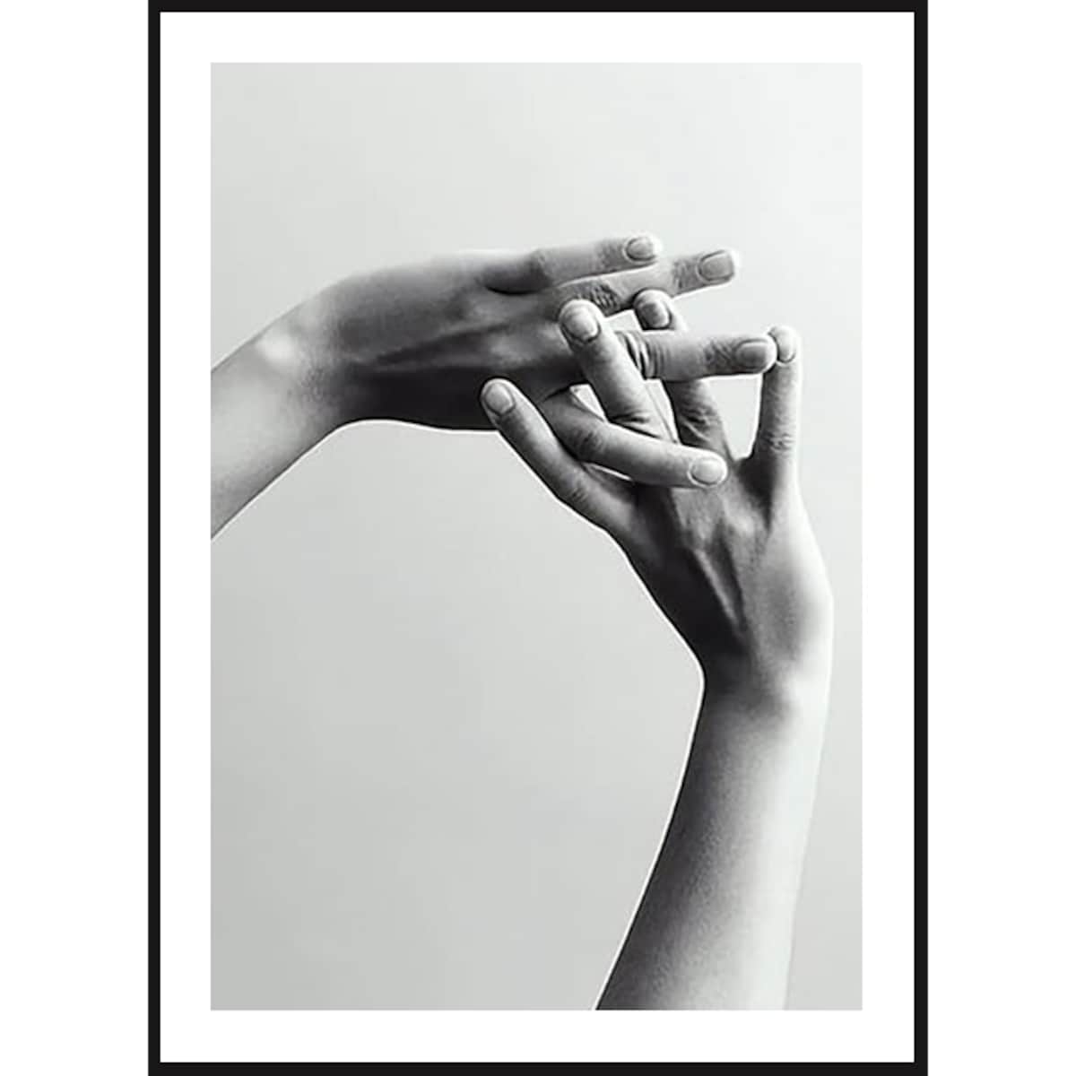 Poster Story, Plakat, Obraz - Splecione Palce, wymiary 30 x 42 cm