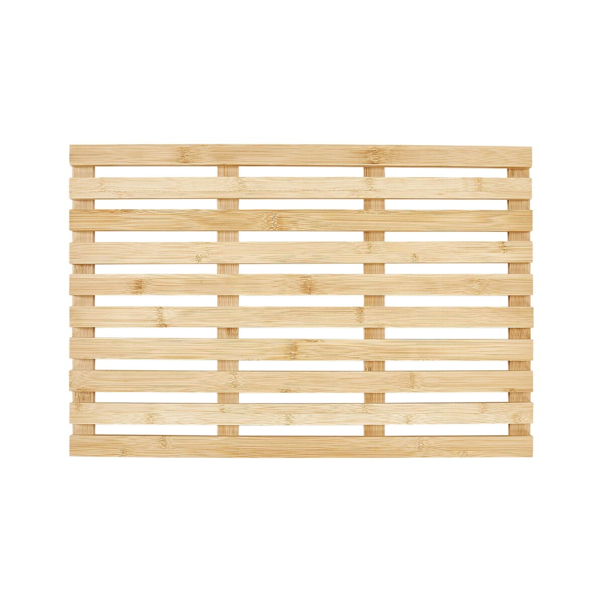 Mata łazienkowa bambusowa 53 x 36 cm jasne drewno BARTOW