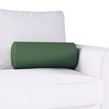 Poduszka wałek z zakładkami, Forest green (zielony), Ø20 x 50 cm, Cotton Panama