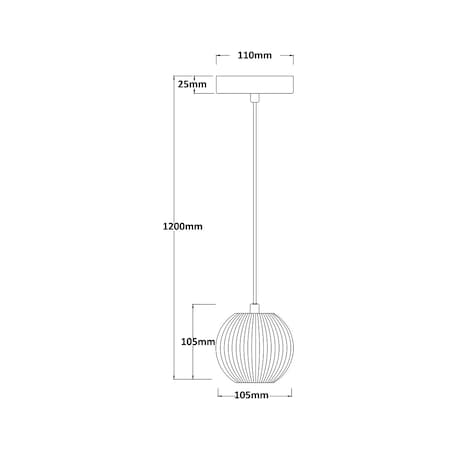 Lampa sufitowa wisząca Light Prestige Brillant złoty LED CCT 3000K/4000K/6000K (regulowana) 1 szt.