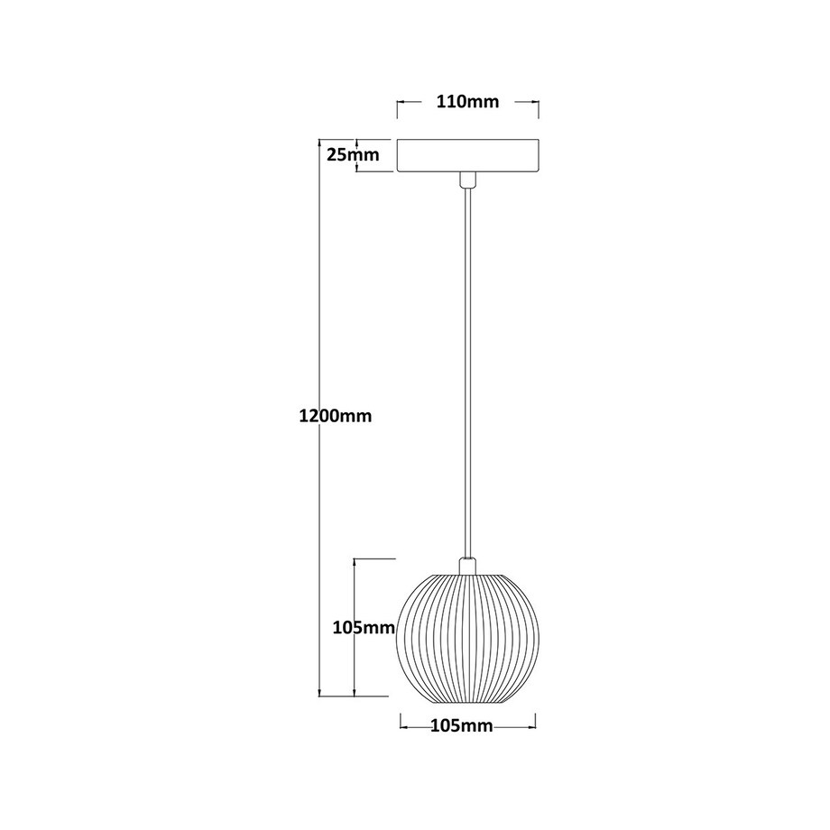 Lampa sufitowa wisząca Light Prestige Brillant złoty LED CCT 3000K/4000K/6000K (regulowana) 1 szt.
