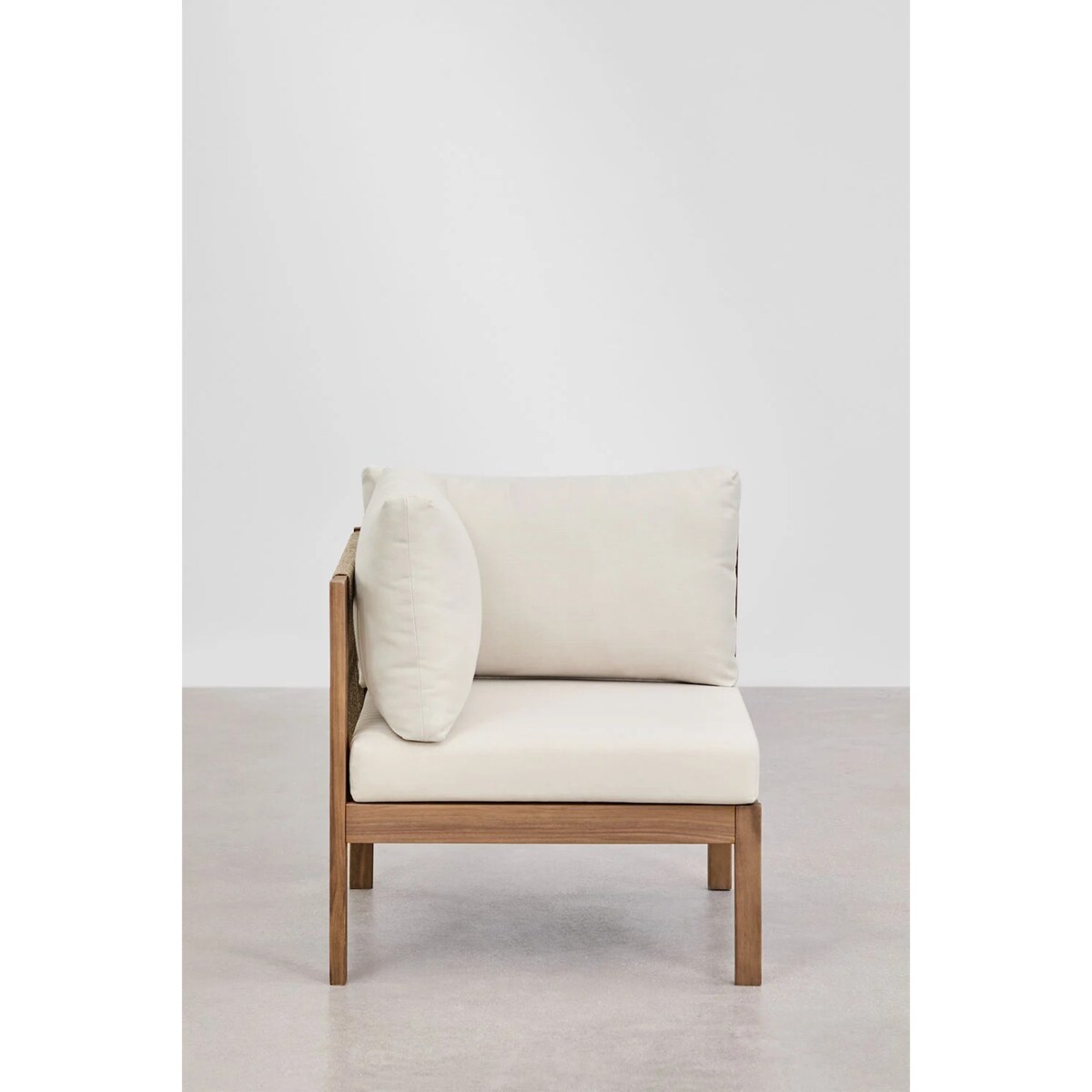 Zestaw ogrodowy: sofa, 2 fotelae i stolik kawowy z drewna akacjowego Branson