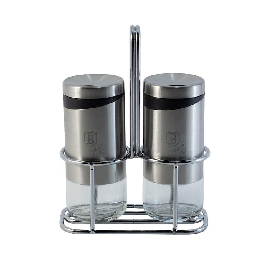 Zestaw Solniczka i Pieprzniczka Black Silver Berlinger Haus BH-1993