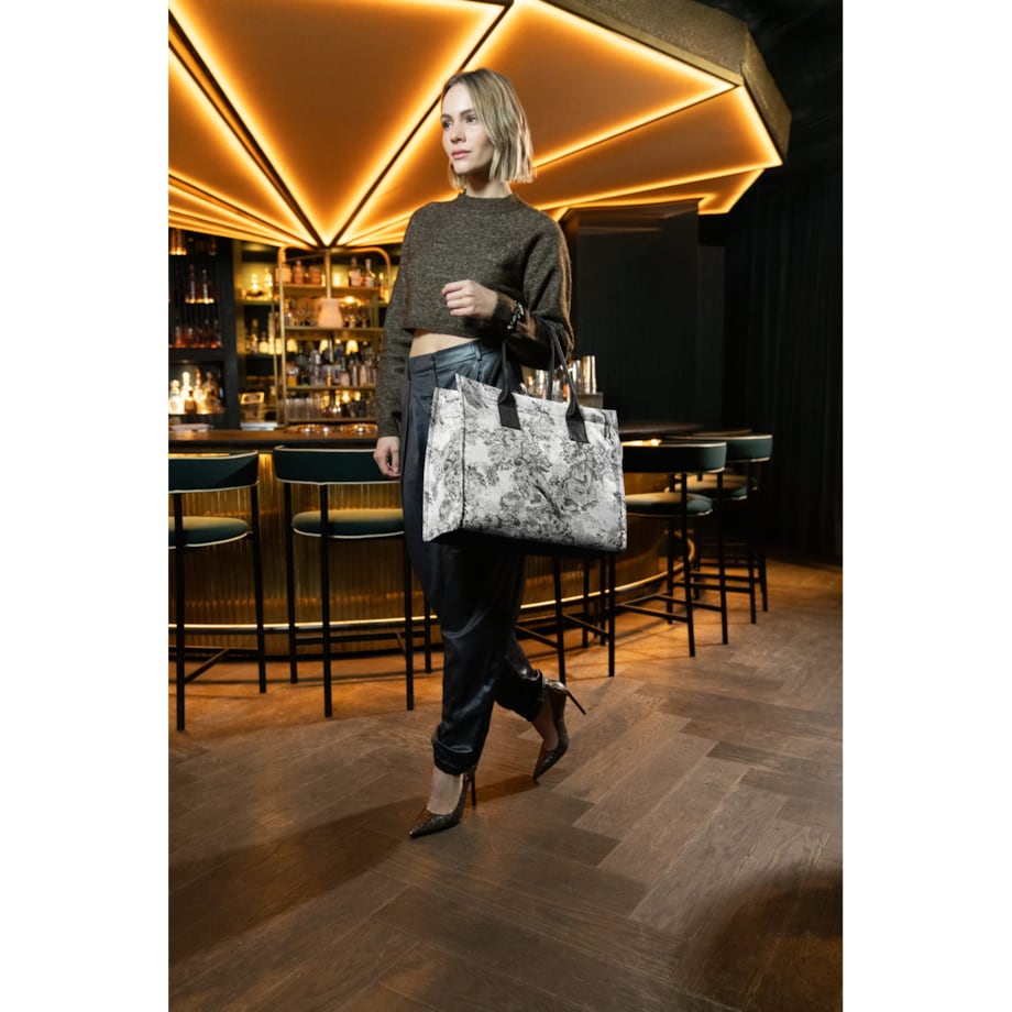 Torba DAILY SHOPPER, jacquard grey